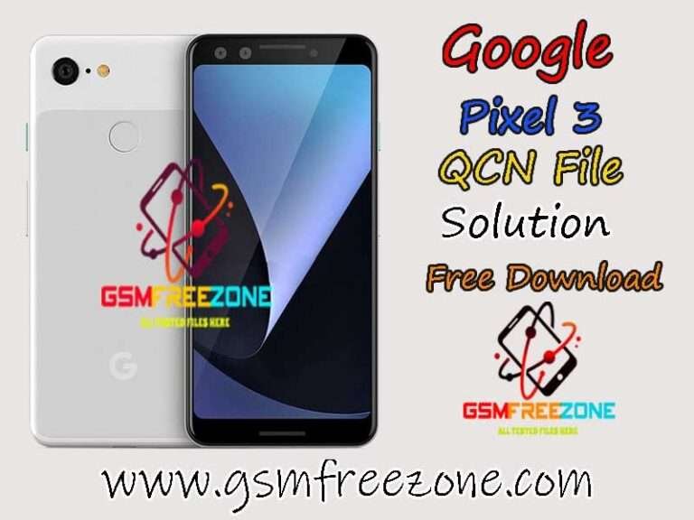 Google Pixel 3 QCN File