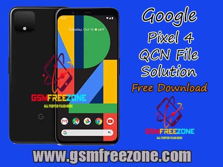 Google Pixel 4 QCN File