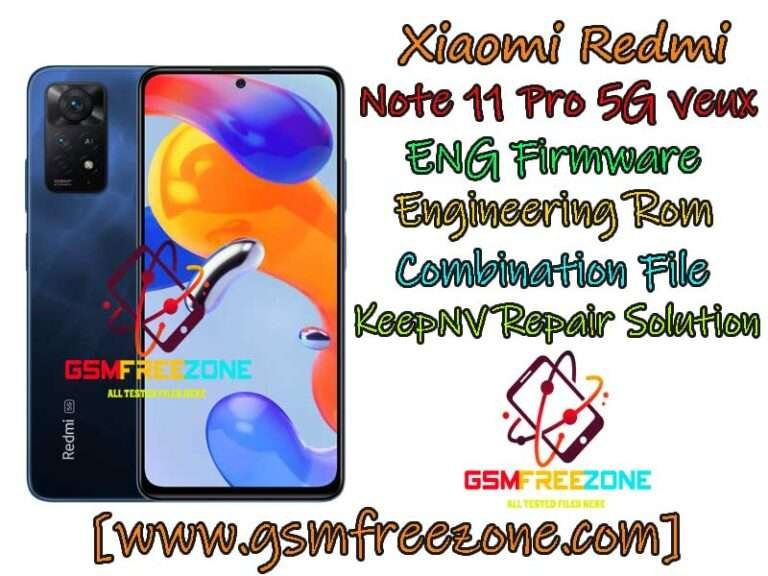 Note 11 Pro 5G veux ENG Firmware