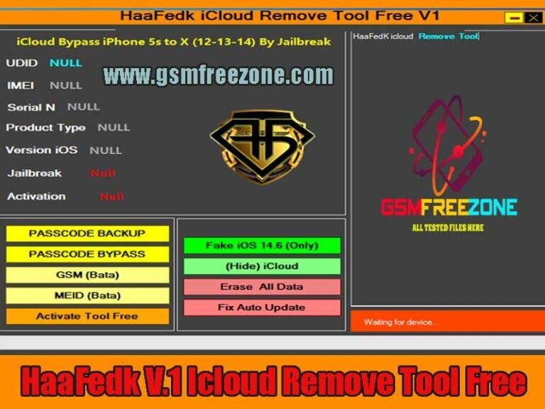 HaaFedk V.1 iCloud Remove Tool Free