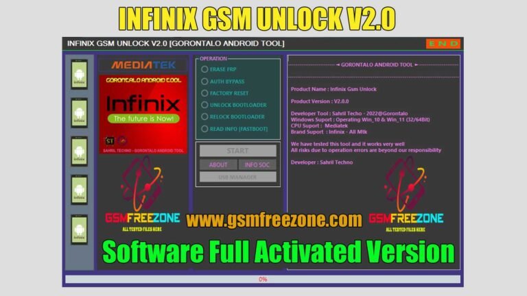 INFINIX GSM Unlock V2.0 Software