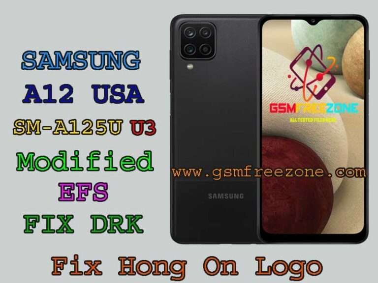 SM-A125U U3 Modified EFS Fix