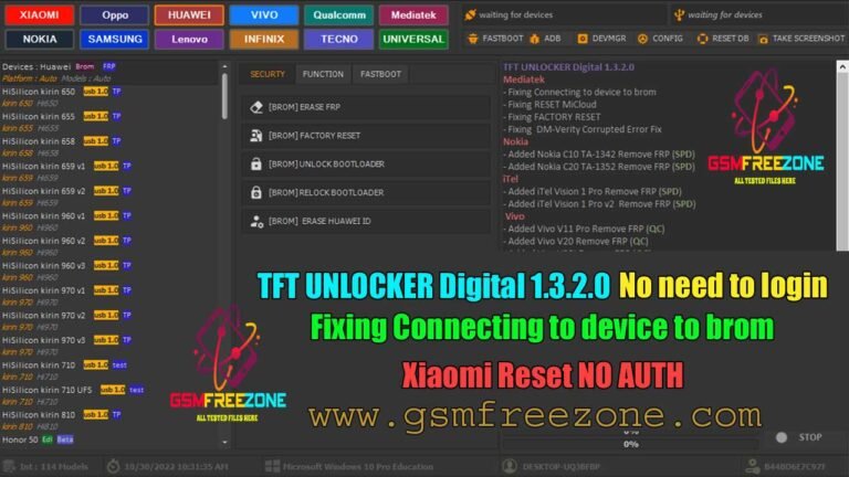 TFT UNLOCKER Software Latest