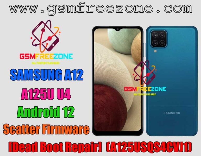 A125U U4 Android12 Scatter Firmware