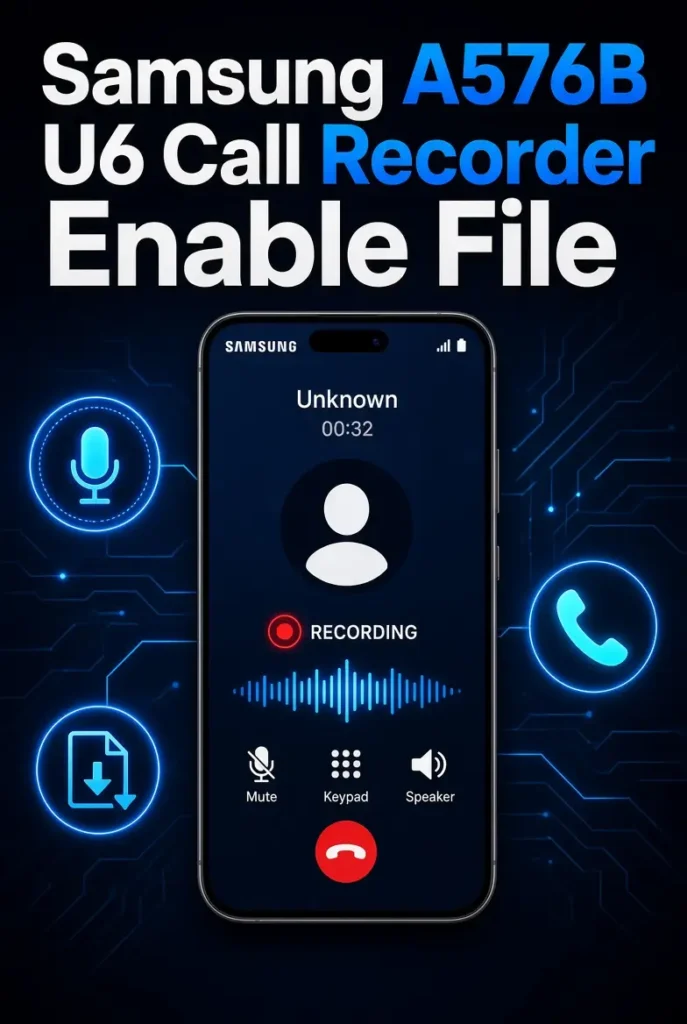 Samsung A576B U6 Call Recorder Enable File