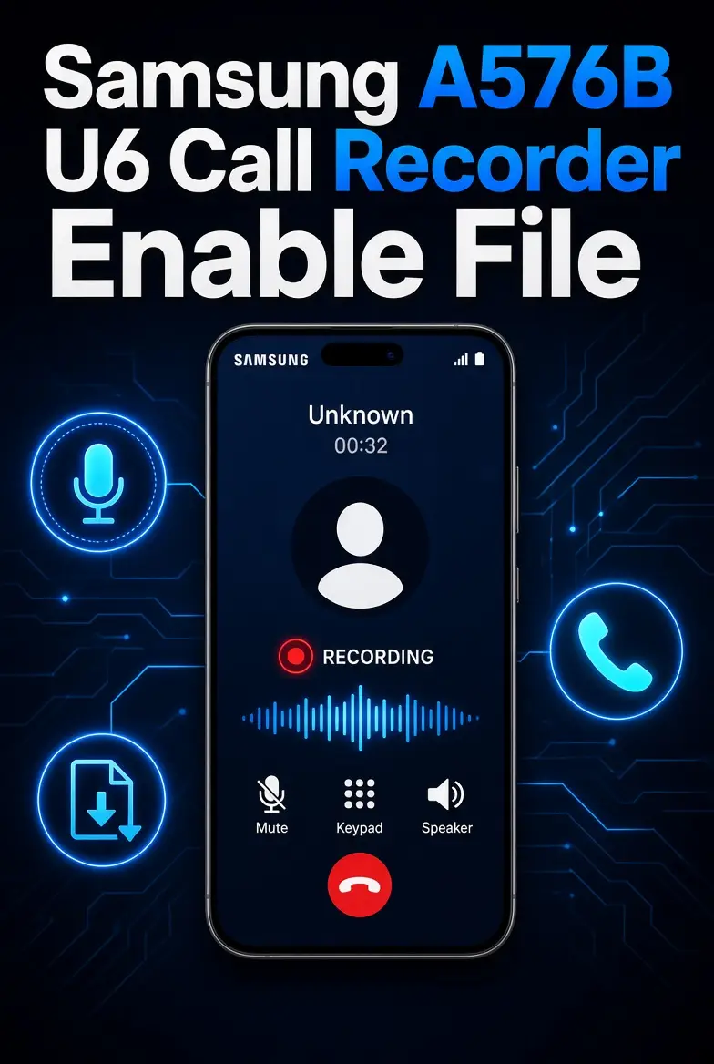 Samsung A576B U6 Call Recorder Enable File
